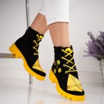 Ghete dama Yellow Patch piele naturala - imagine 3