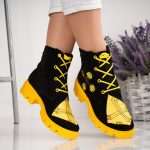 Ghete dama Yellow Patch piele naturala - imagine 4